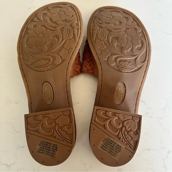 Sofft Ardee woven leather sandals in brown Size: 8 - Picture 7 of 7